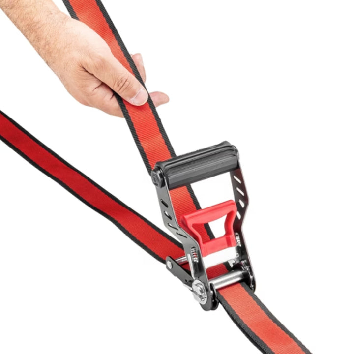 Powerbuilt - Set of 4 ratchet straps 3.8 cm × 4.8 m (1.5 in × 16 ft)