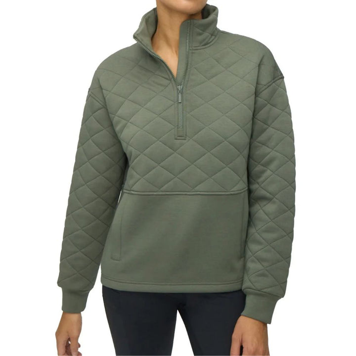Tilley - Quilted Quarter-Zip Top