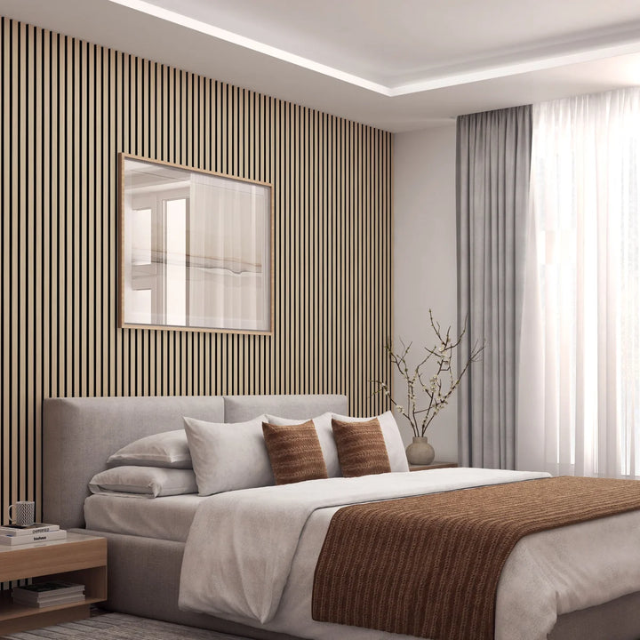 Artika - Ensemble de panneaux muraux à lattes insonorisants Sonolok