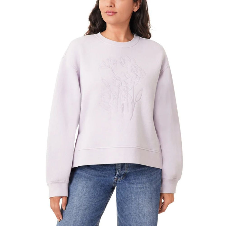 Scotch & Soda - Chandail en molleton, fleurs brodés sur le devant