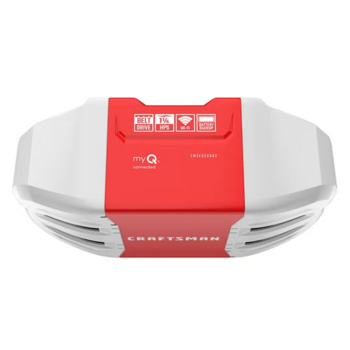 Craftsman - Ouvre-porte de garage intelligent 1-1/4 HP avec batterie de secours et caméra