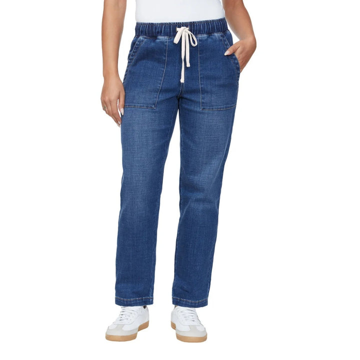 Buffalo David Bitton - Pull-on straight jeans with convertible hem
