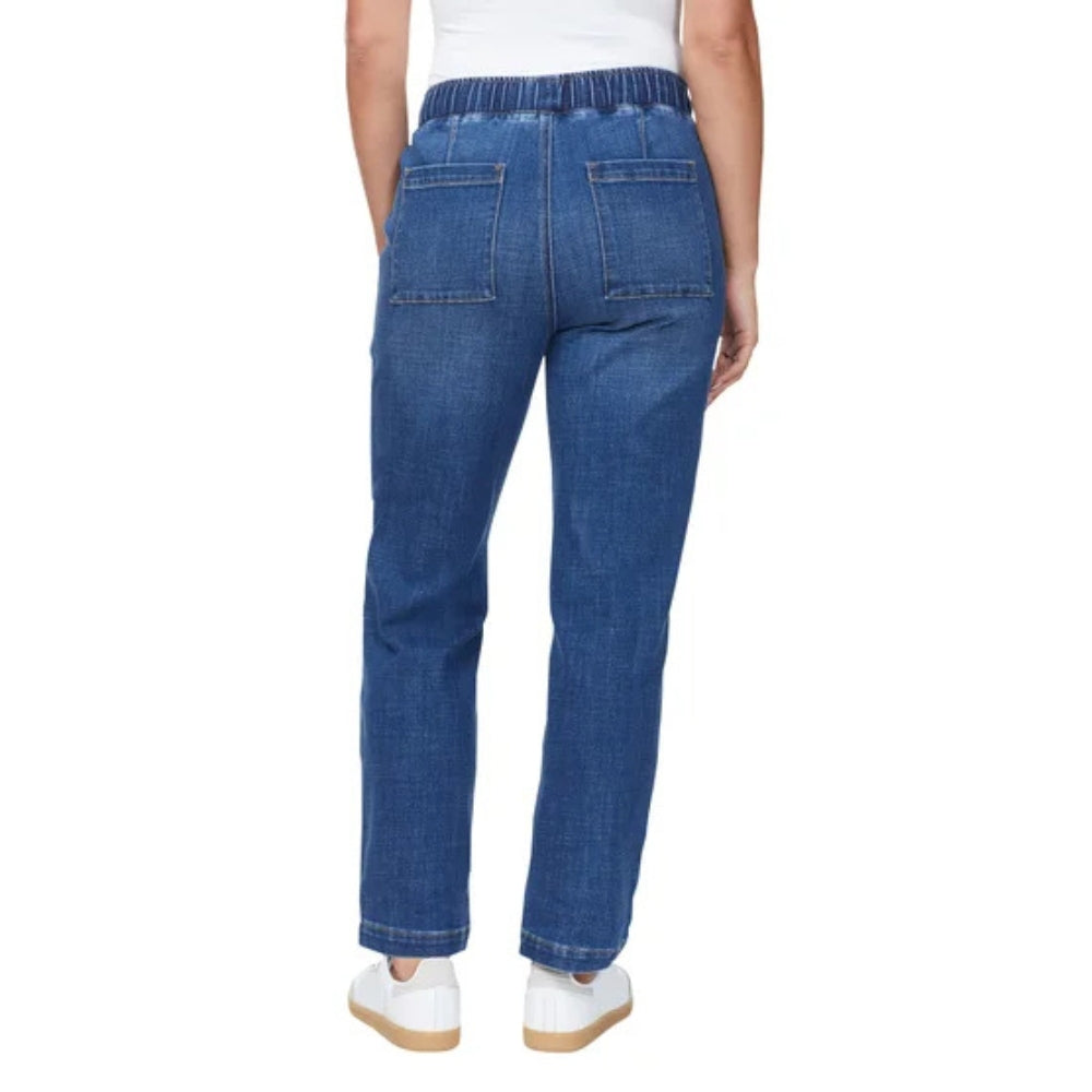 Buffalo David Bitton - Pull-on straight jeans with convertible hem