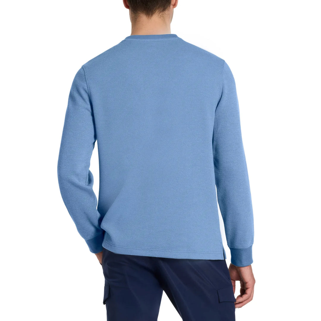 Van Heusen - Chandail à manches longues et col rond en jacquard