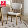 Pike & Main - Set of 2 fabric dining chairs