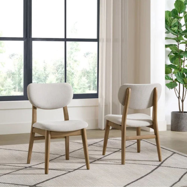Pike & Main - Set of 2 fabric dining chairs