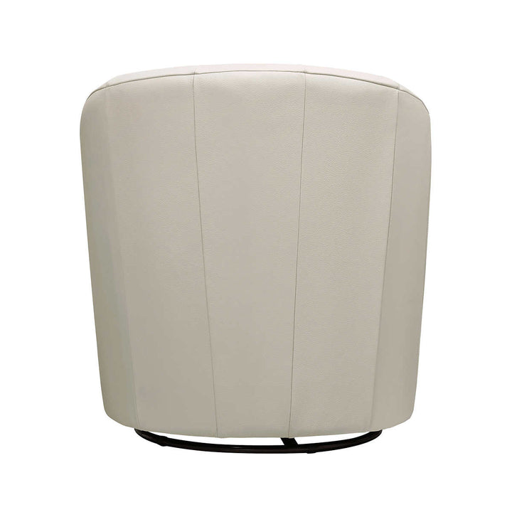 Natuzzi Cora Top Grain Leather Swivel Chair