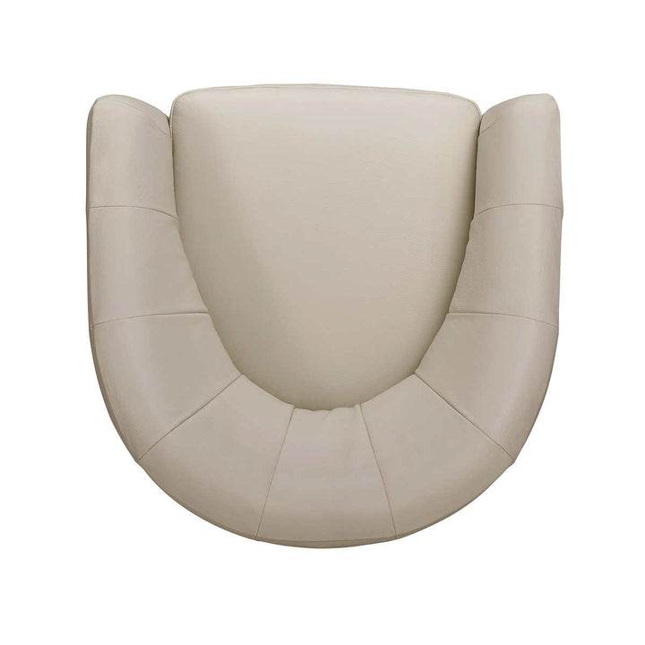 Natuzzi Cora Top Grain Leather Swivel Chair