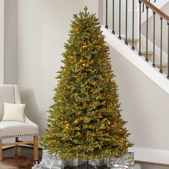 Arbre de Noël artificiel tremble pré-éclairé de 6,5 pi, 1 500 micro-lumières DEL