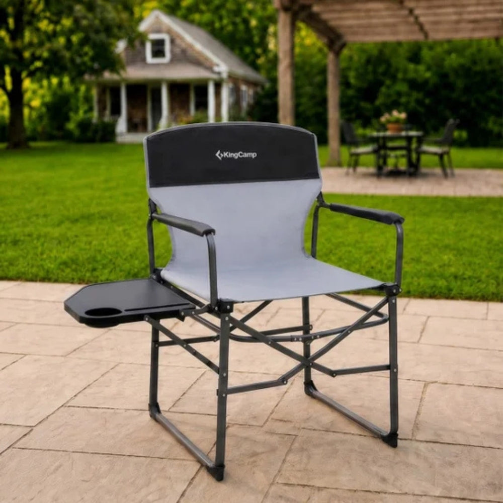 KingCamp - Quick-fold director's chair with oversized seat