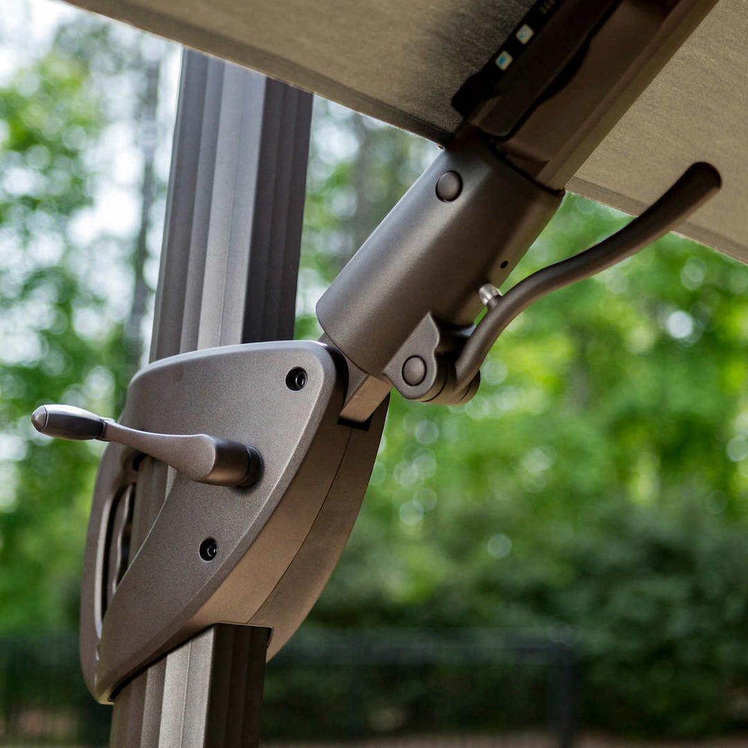 Seasons Sentry 10' Square Solar Cantilever Umbrella
