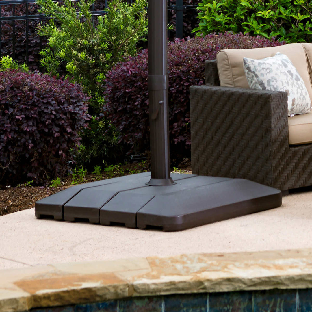 Seasons Sentry 10' Square Solar Cantilever Umbrella
