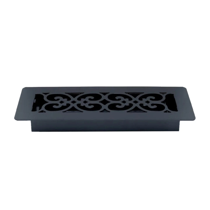 Manor House - Grilles de ventilation au revêtement en poudre noir, paquet de 4
