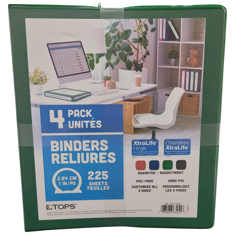ClearVue Binders - 4-Pack