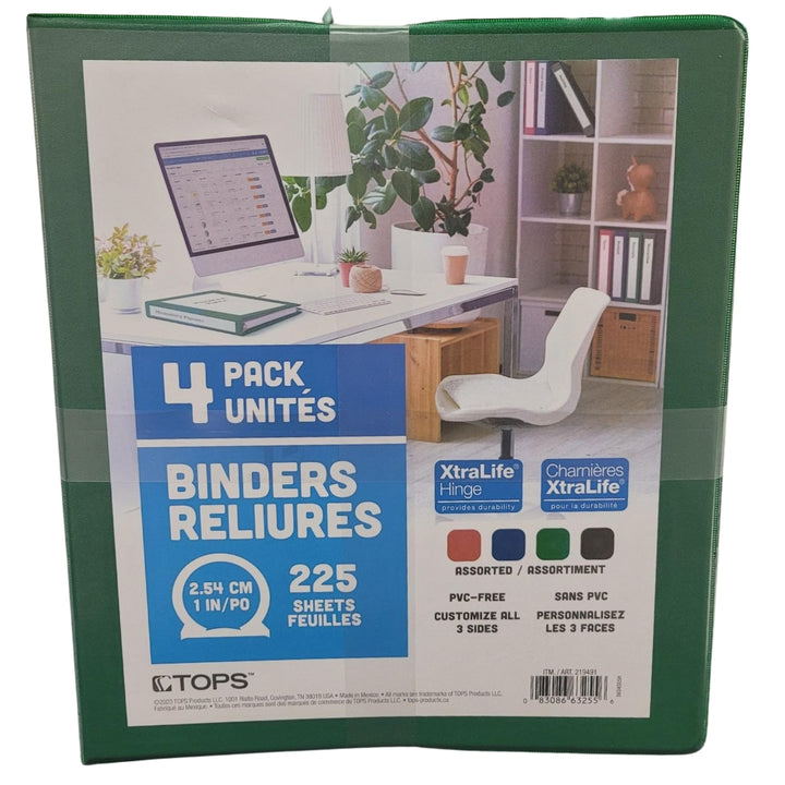 ClearVue Binders - 4-Pack