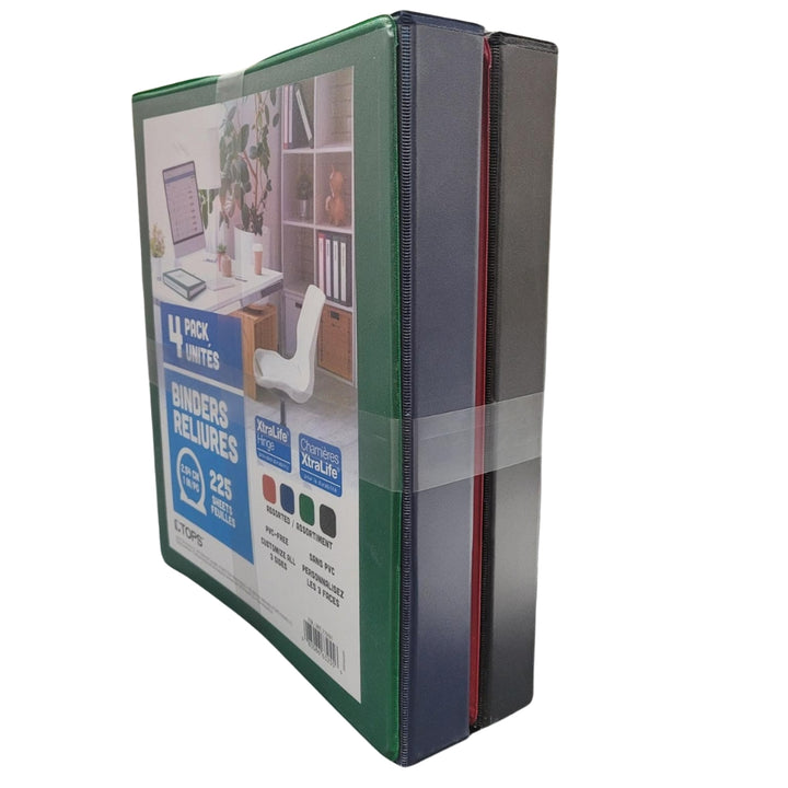 ClearVue Binders - 4-Pack
