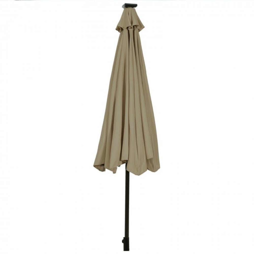 SunVilla Round Solar LED Market Umbrella
