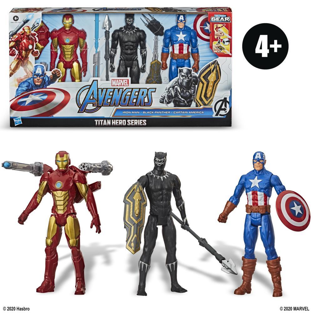 Marvel - Avengers Titan Hero, Série Blast Gear - ensemble de 3 figurines