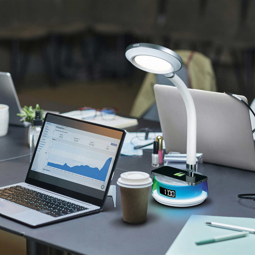 Ottlite Wireless Charging &amp; Rainbow Color Changing LED Light