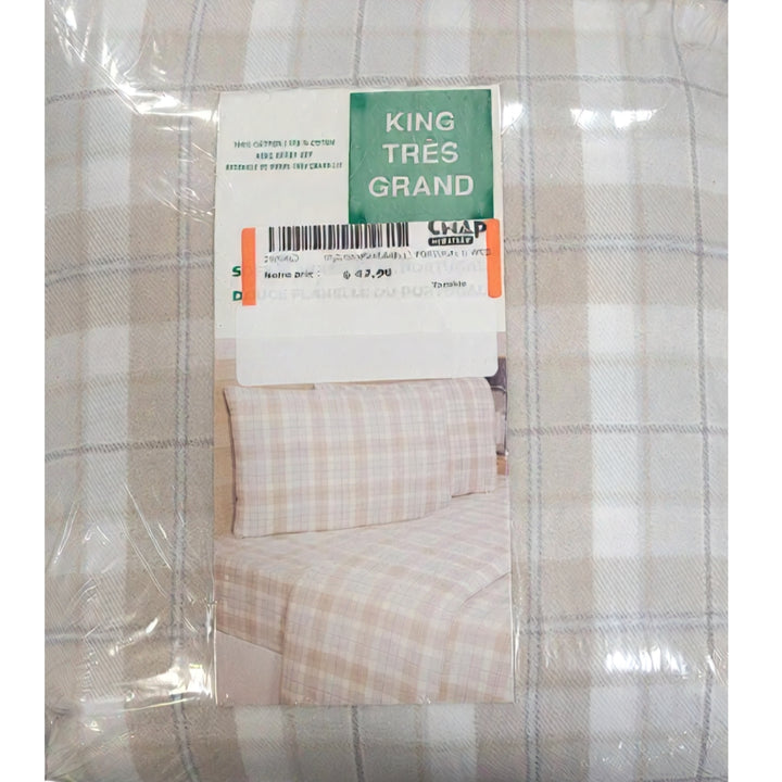 Ensemble de draps en flanelle du Portugal
