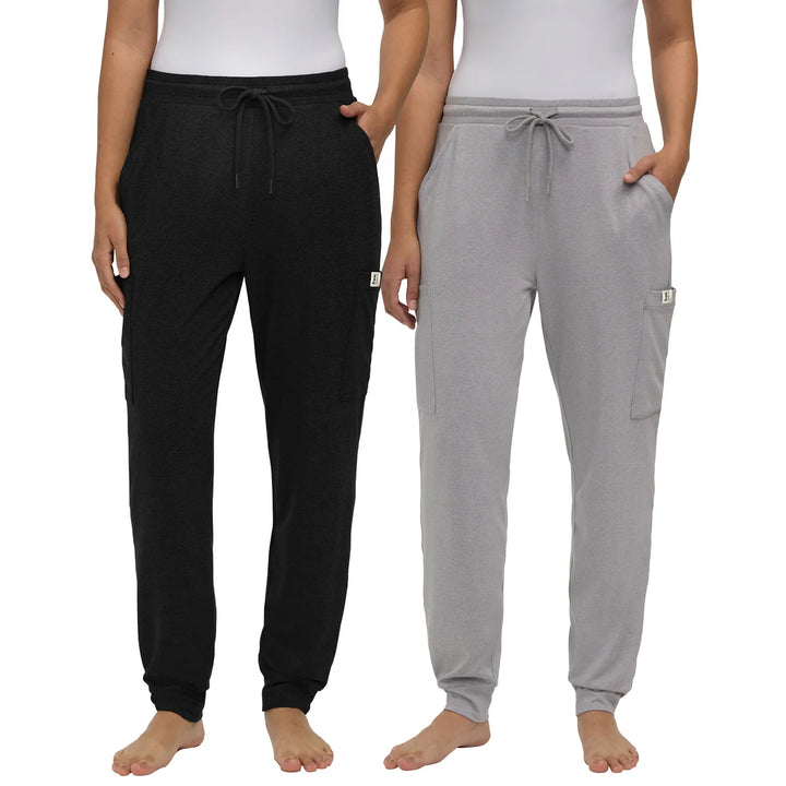Frank and Oak - Pantalons de détente cargos pour femmes, paquet de 2