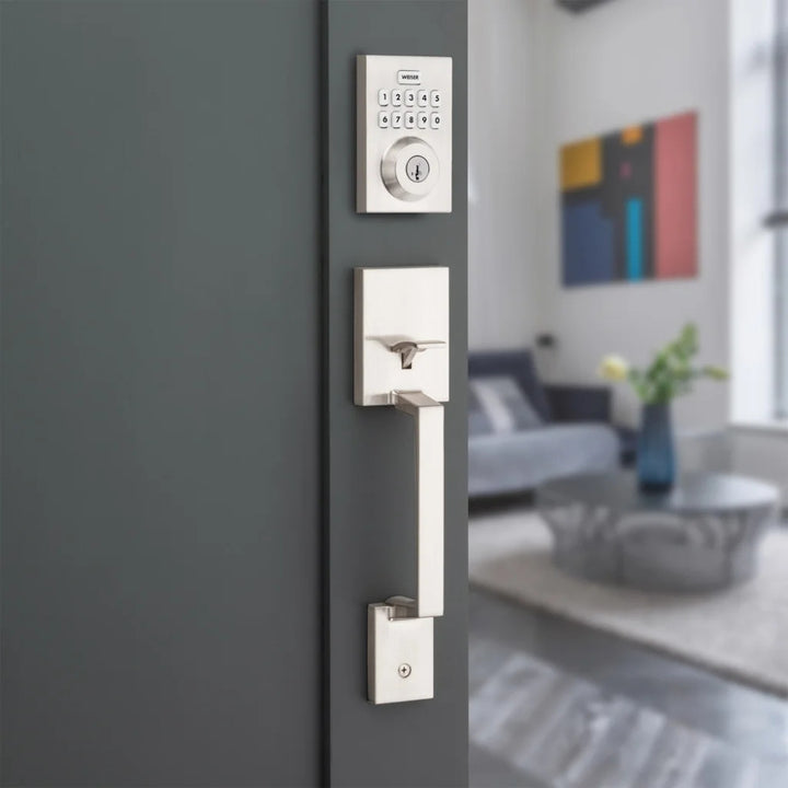 Weiser - Electric Entry Door Lock and Handle Set