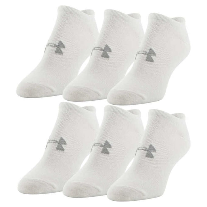 Under Armor Women's No Show Socks, 6 Pack