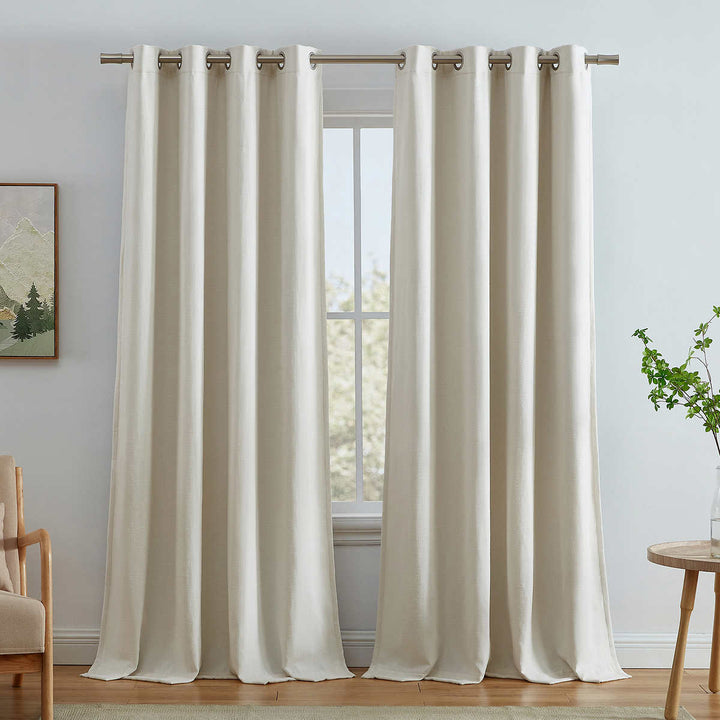 SUN+BLK Total Blackout Curtain Panels - 2-Pack