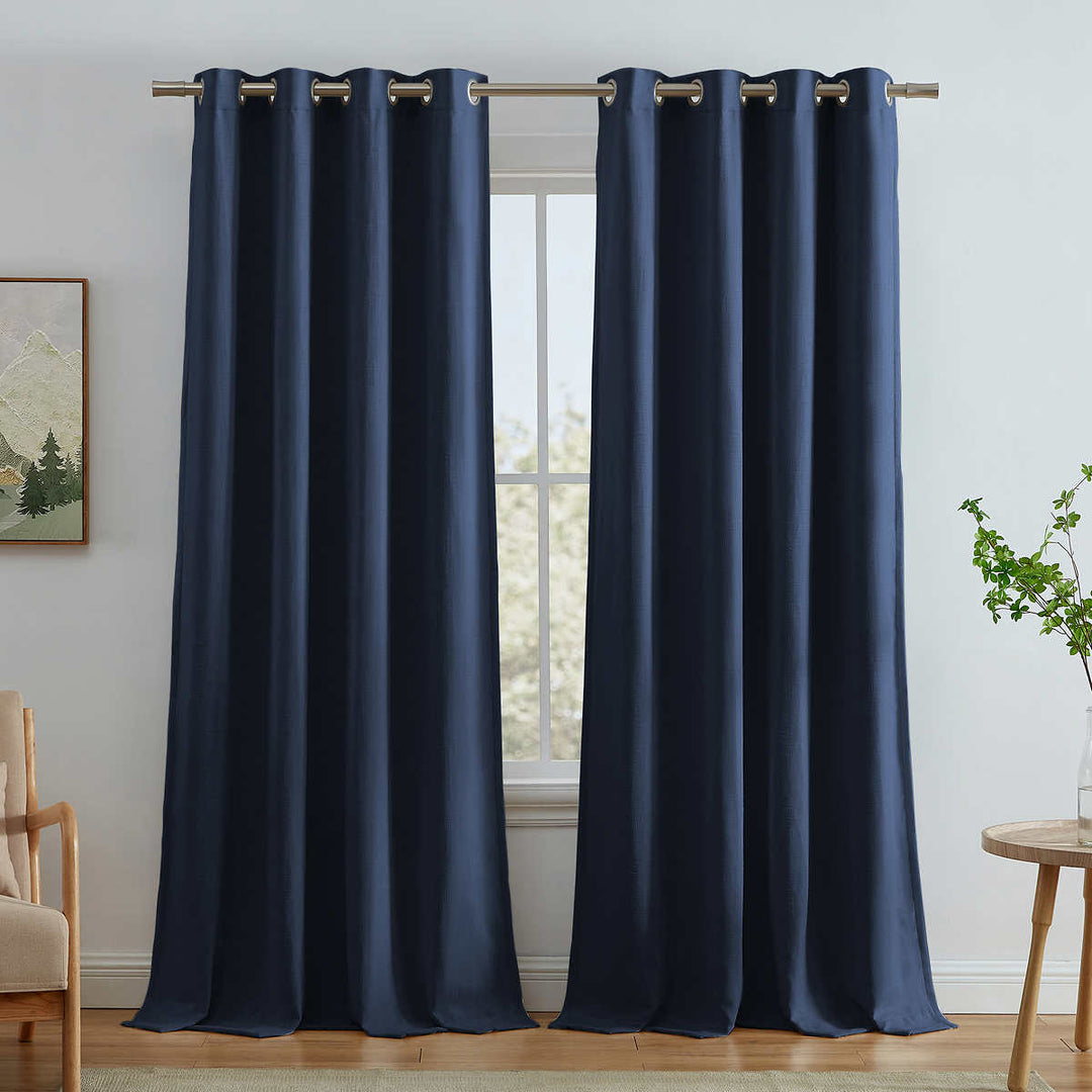 SUN+BLK Total Blackout Curtain Panels - 2-Pack