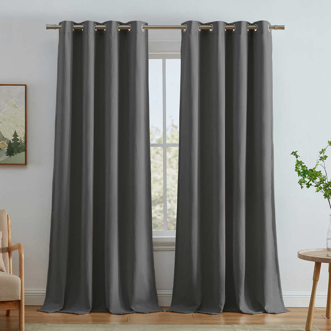 SUN+BLK Total Blackout Curtain Panels - 2-Pack