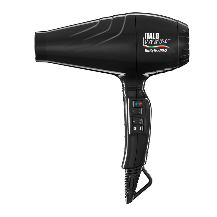 BaByliss PRO ITALO Luminoso Hair Dryer - Black