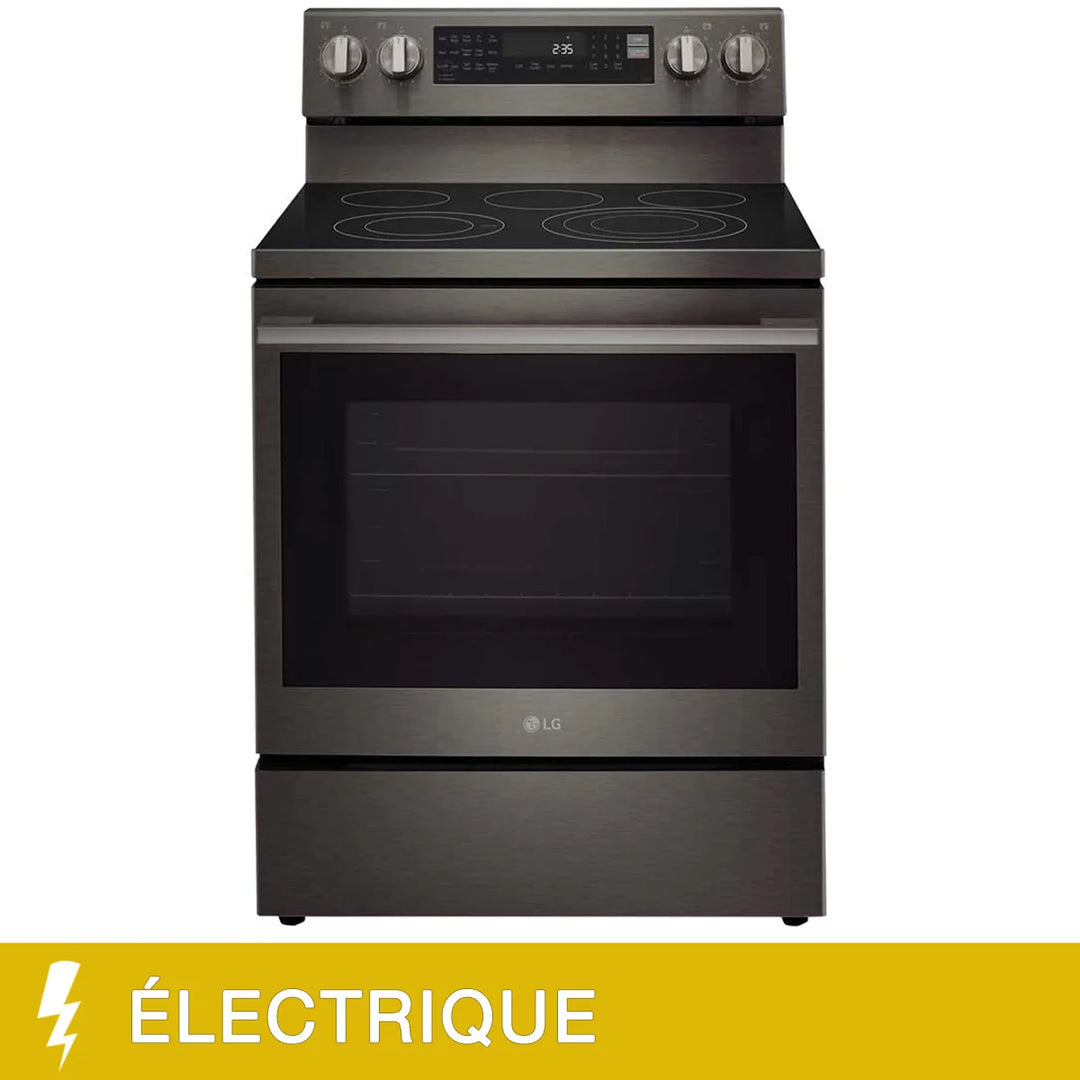LG - Cuisinière électrique 30 po autonome avec système de cuisson sous vide
