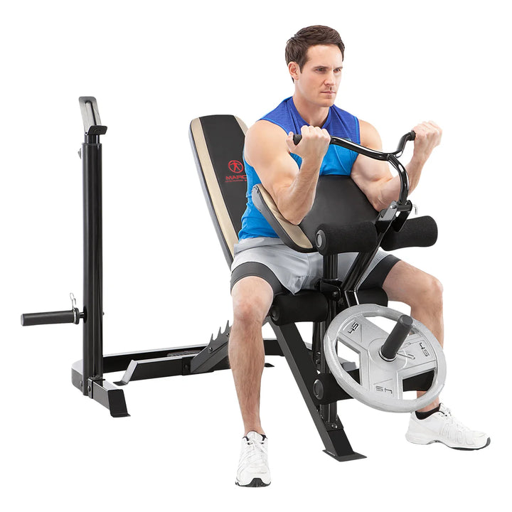 Marcy - Banc de musculation olympique, 2 pièces