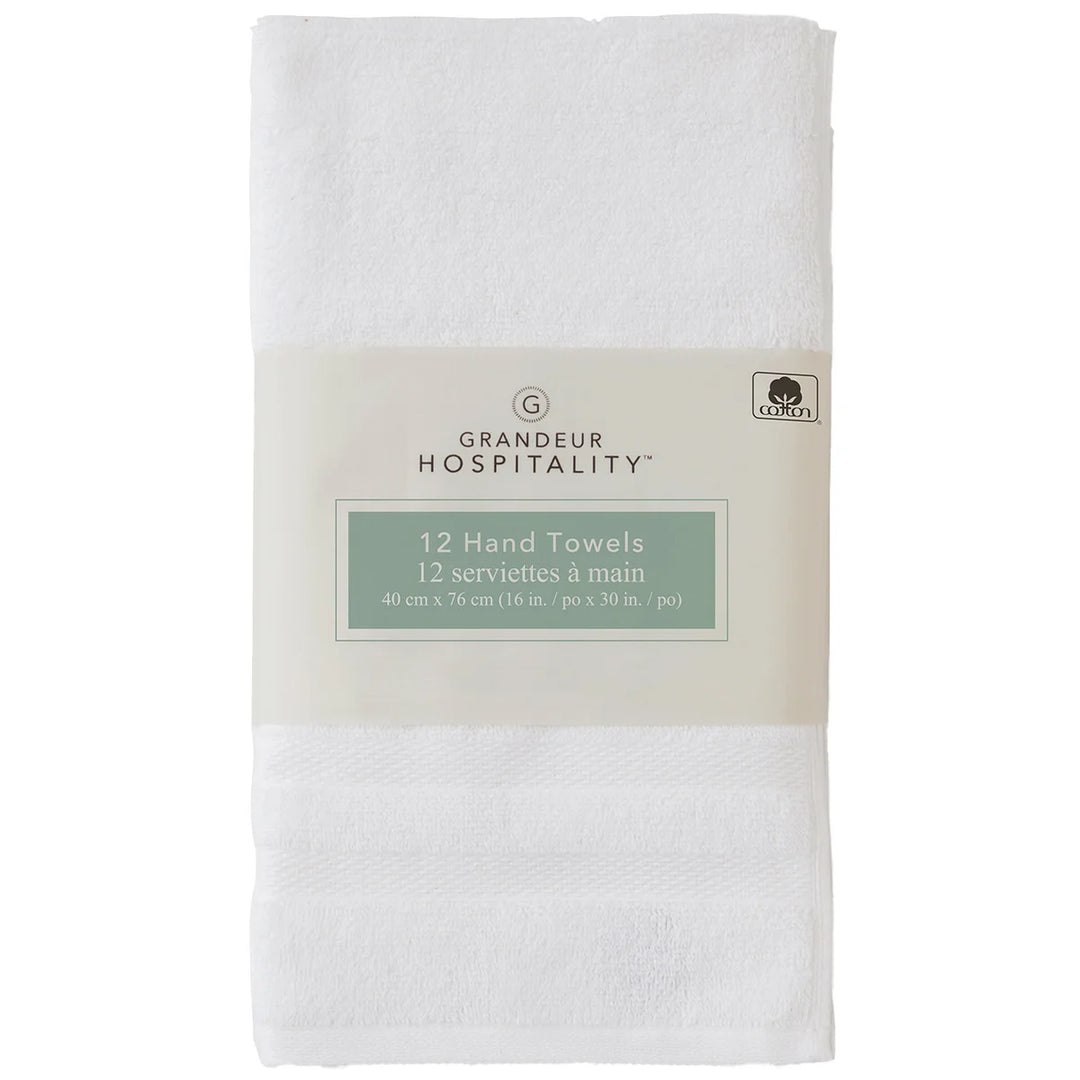 Grandeur Hospitality Hand Towel - 12-Pack