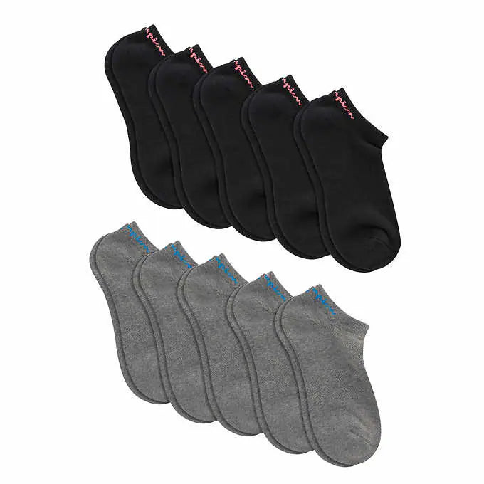 Champion - Chaussettes invisibles, paquet de 10 paires pour femmes