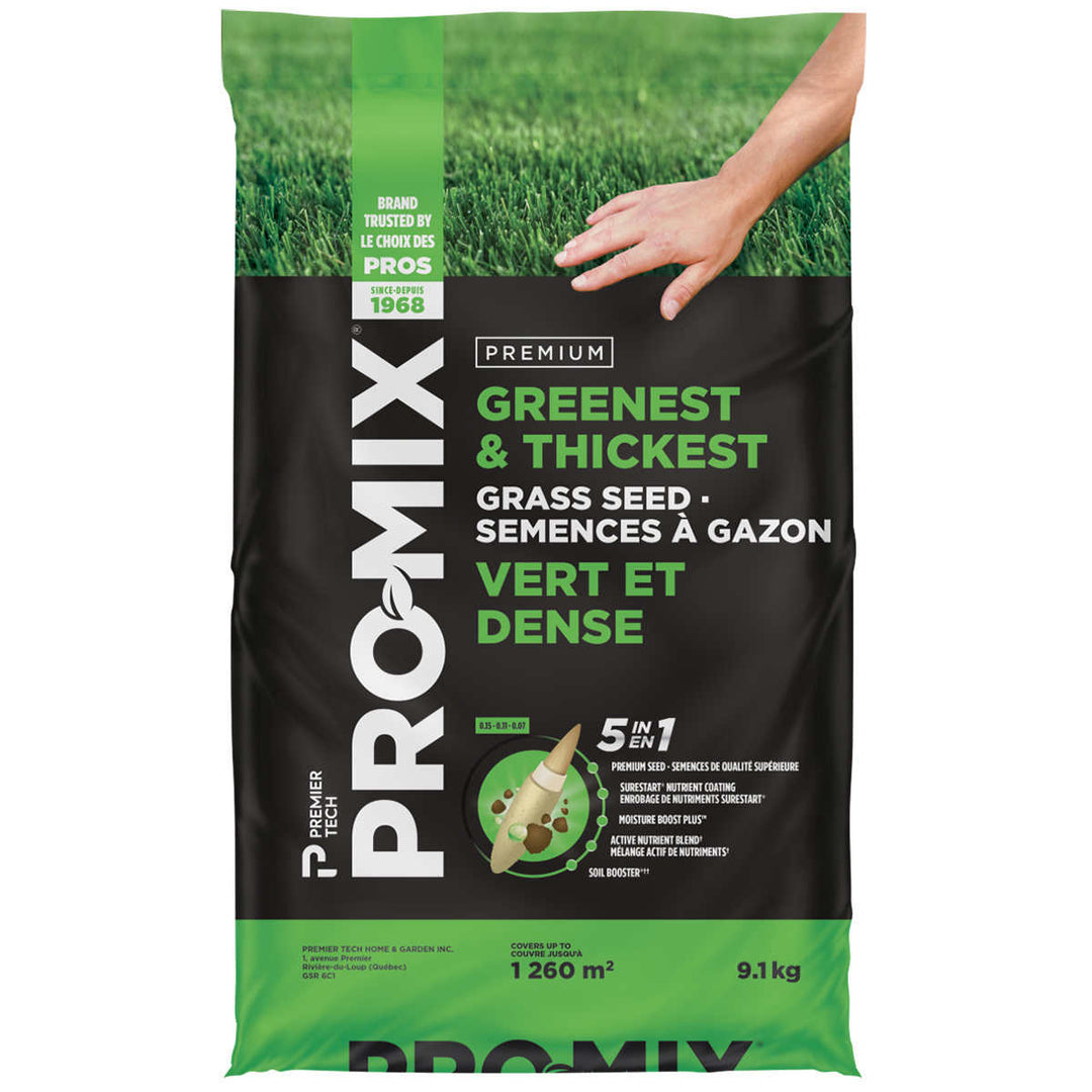 Pro-Mix - Semences de Gazon 5 en 1 les plus Vertes et les plus Épaises