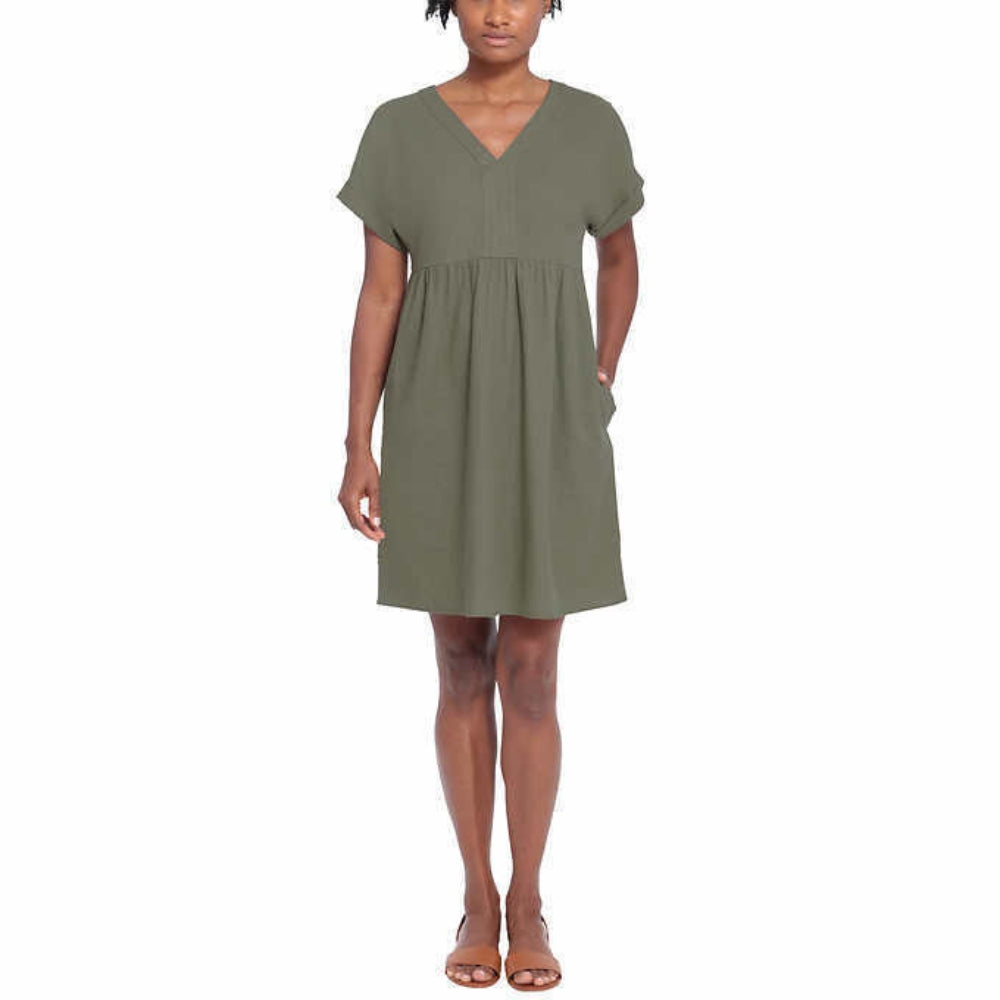 Briggs - Robe en lin mélangé