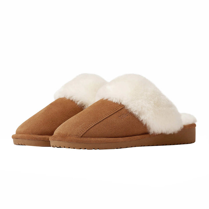 Tilley - Pantoufles en peau de mouton pour femme