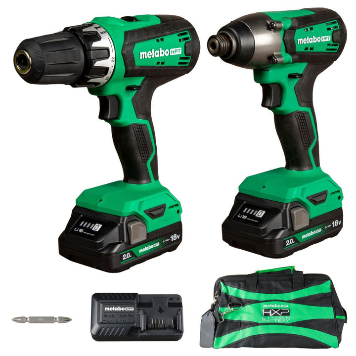 Metabo - 18 V Hammer Drill and Impact Driver Combo Kit - HPT KC18DFX