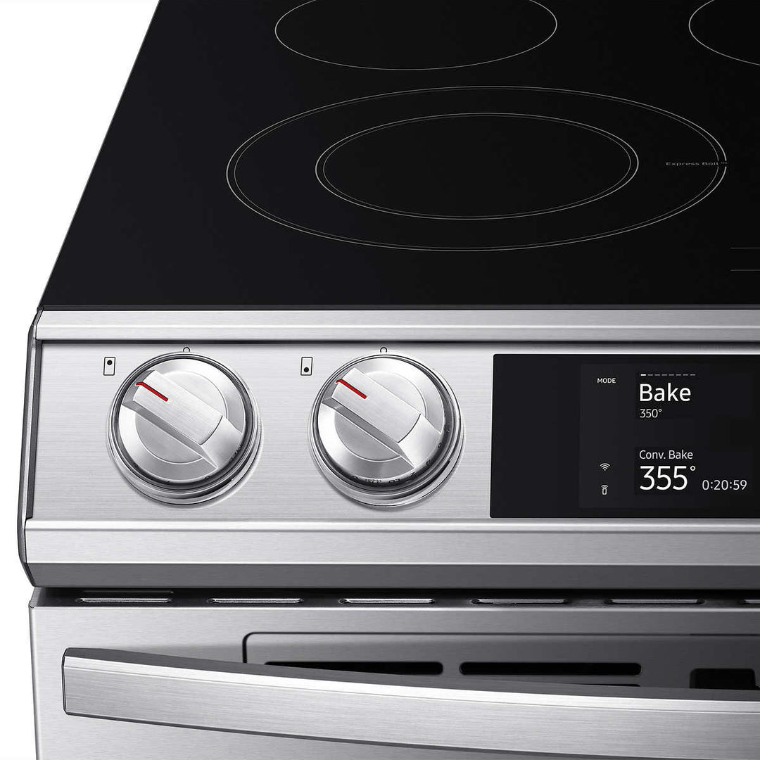 Samsung - Cuisinière électrique 30 po de 6,3 pi³ - Flex Duo - AirFryer