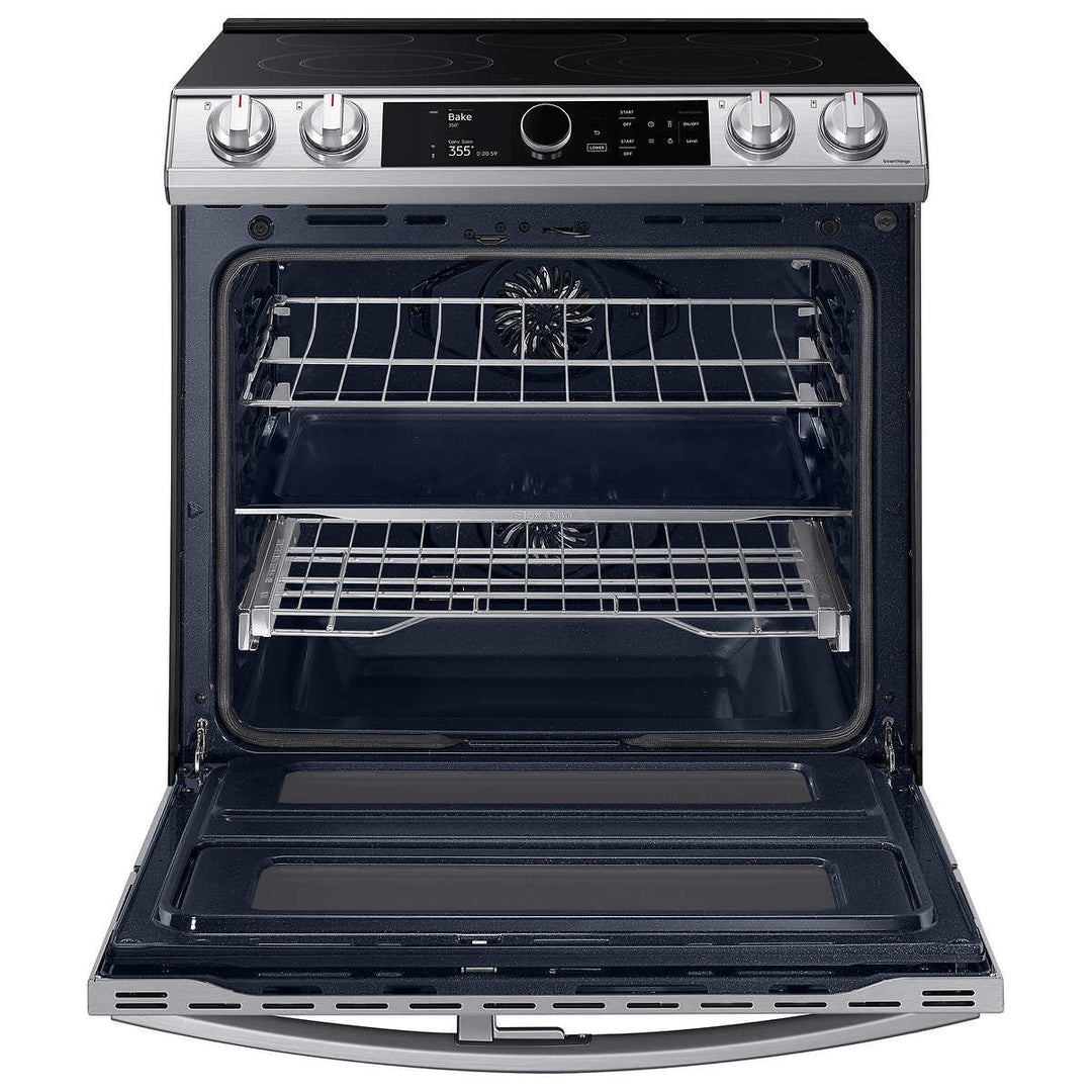 Samsung - Cuisinière électrique 30 po de 6,3 pi³ - Flex Duo - AirFryer