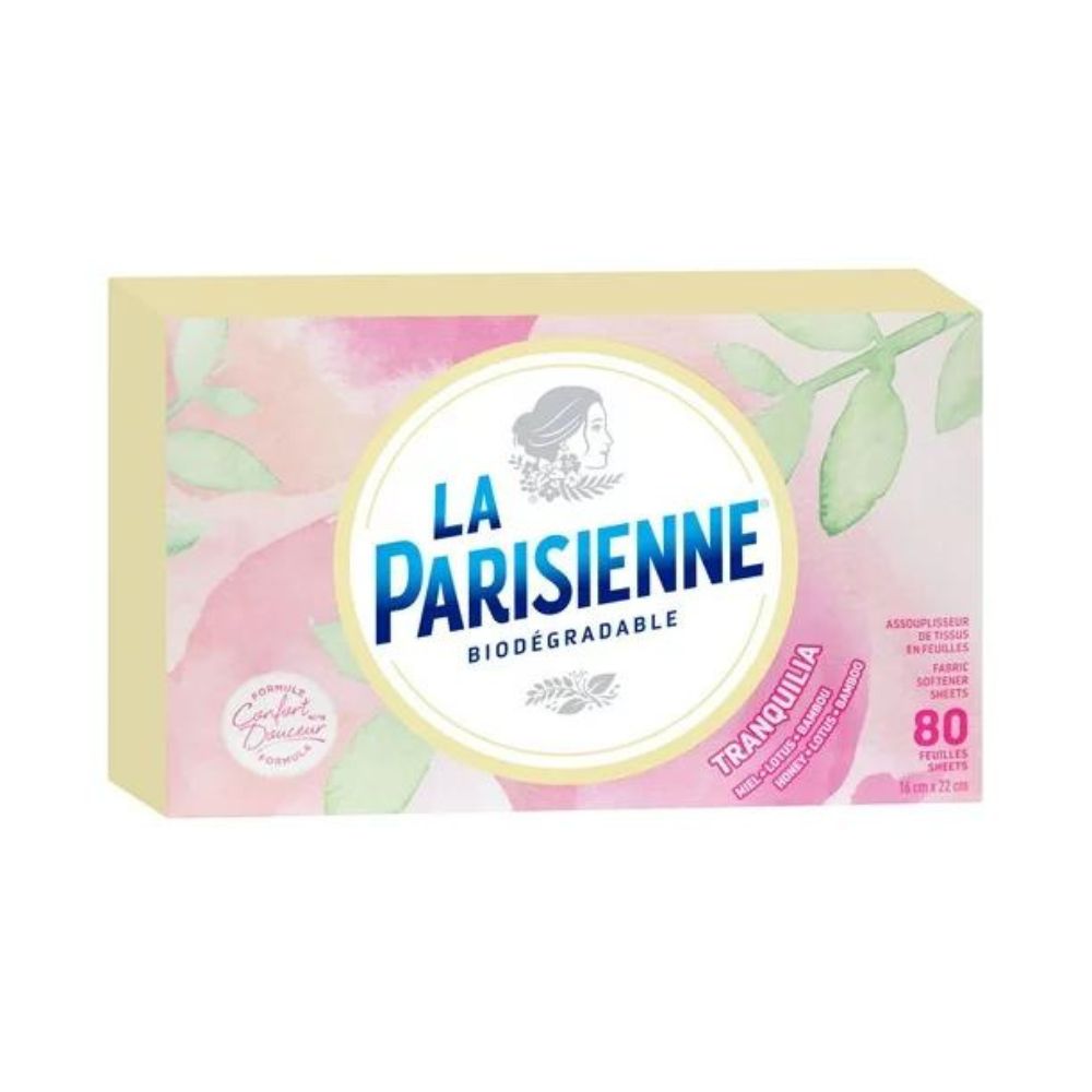 La Parisienne - Assortiment d'assouplisseur en Feuilles 80 unités