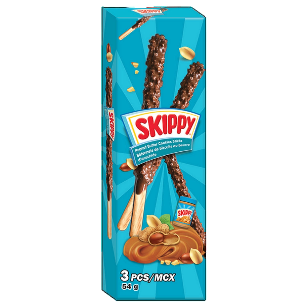 Skippy - Bâtonnets de biscuits au beurre de cacahuète et au chocolat 54 g