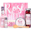 BFFLOVE Bath Gift Set with Essential Rose Oil, Bath Salt and Soap