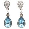 Swarovski - Aqua Plated and White Crystal Earrings, 5465296