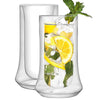 JoyJolt - Cosmo Insulated Glass Highball Glasses, Pack of 2