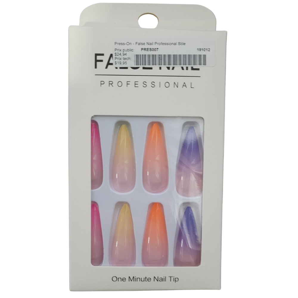 Press-On - Assortiment de faux ongle, 24 pièces