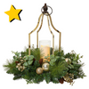 Holiday Centerpiece with LED Candle