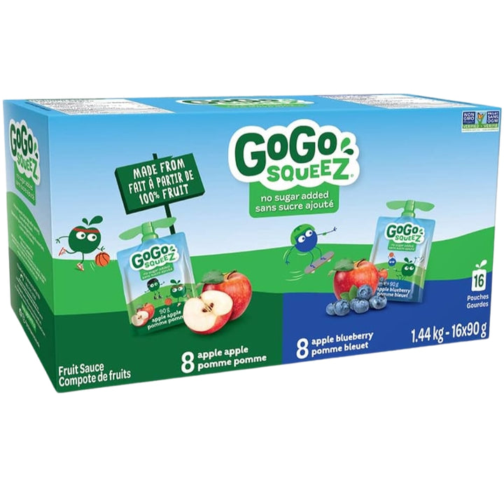 GoGo squeeZ - Compote de fruits bio 16 × 90 g