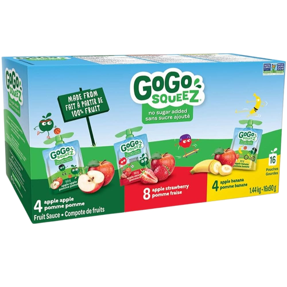 GoGo squeeZ - Compote de fruits bio 16 × 90 g